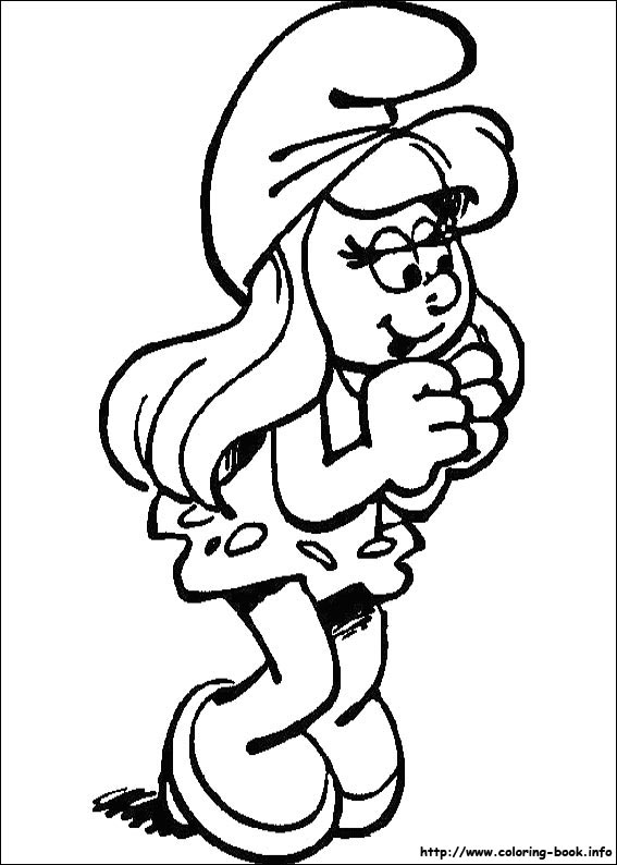 The Smurfs coloring picture